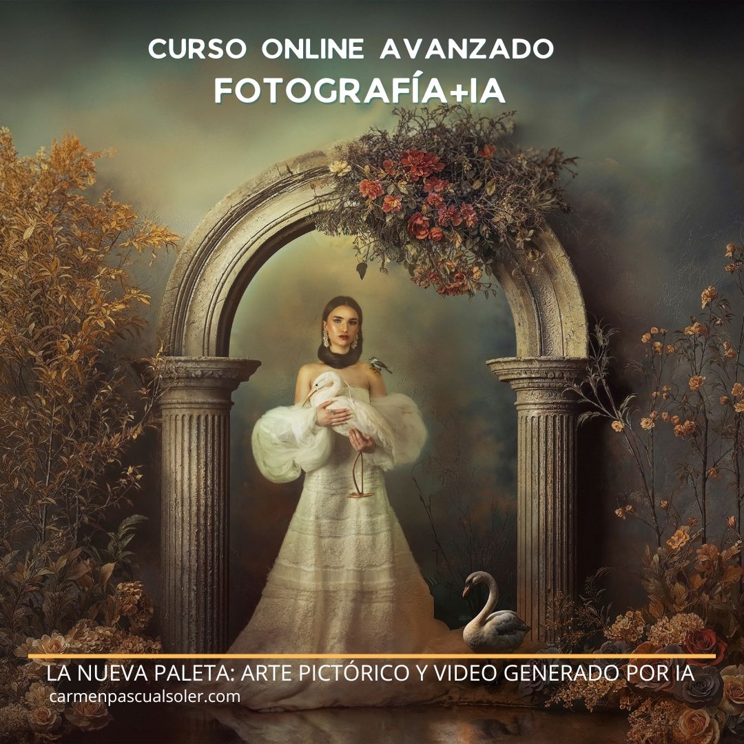 CURSO ONLINE AVANZADO, 16 HORAS DE RETOQUE + IA : La Nueva Paleta: Arte Pictórico y Vídeo Generado por IA.